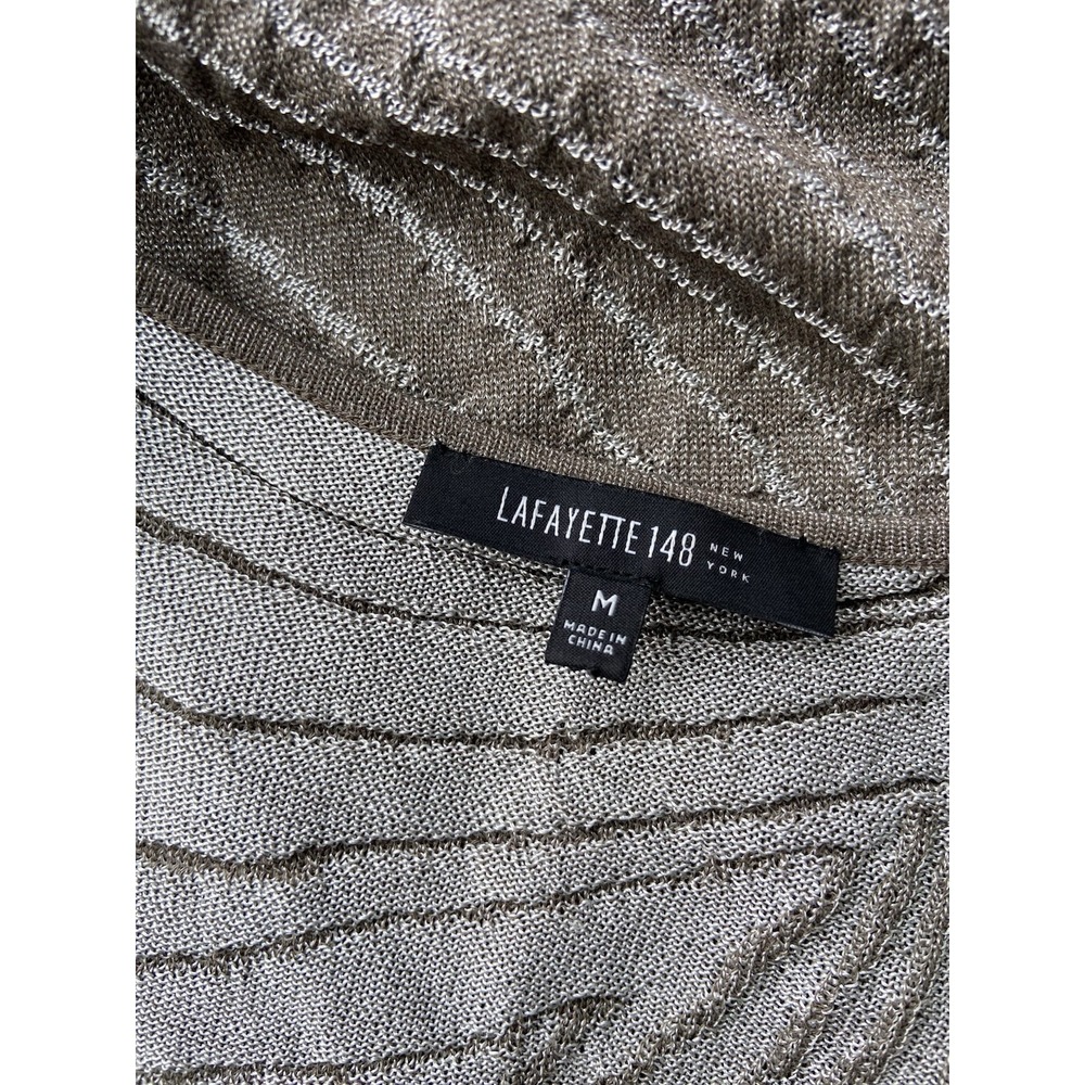 Lafayette 148 Sample Textured Cowl Neck Sleeveless Knit‎ Top Size M Quiet Luxury - Picture 4 of 9